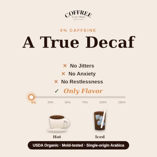 COFFREE Organic Instant Coffee Variety Pack, 24 Sticks