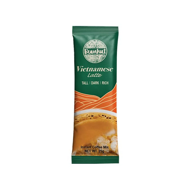 Beanhut Vietnamese Latte 3-in-1 Instant Coffee, 50 Sticks