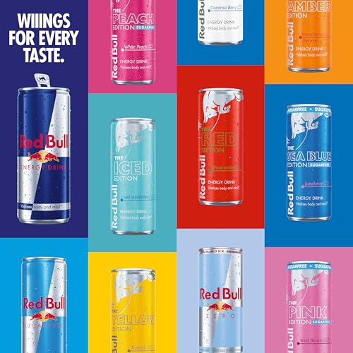 Red Bull Energy Drink, 80 mg Caffeine, Taurine & B Vitamins