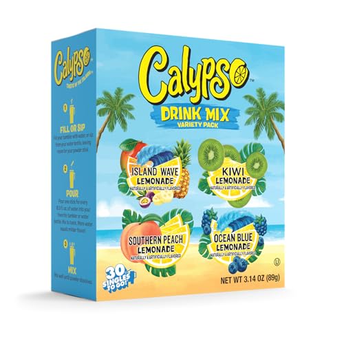 Calypso Singles to Go! Lemonade Drink Mix, 30 Count
