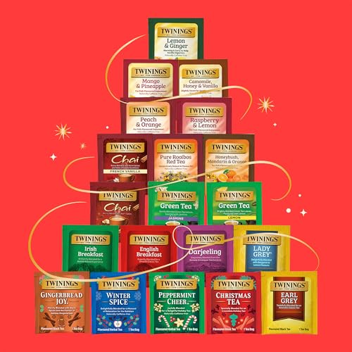 Twinings Holiday Variety Tea Bags, Christmas & Winter Spice