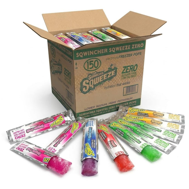Sqwincher ZERO Sqweeze Electrolyte Freezer Pops, Full Pallet