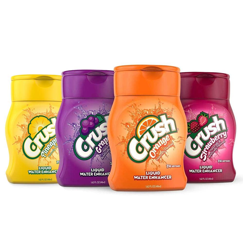 Crush Variety Pack Liquid Water Enhancer, 4 Bottles, 96 Drinks
