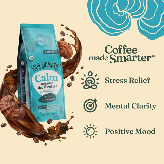 Four Sigmatic Focus Ground Coffee Blend, 12 oz