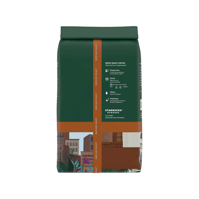 Starbucks Pike Place Roast Whole Bean Coffee, 6 x 18 oz