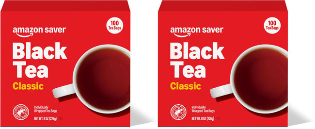 Amazon Saver Classic Black Tea Bags, 8 oz, 100 Count