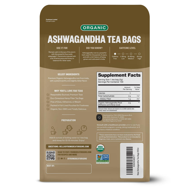 FGO Organic Matcha Green Tea Latte Powder Mix