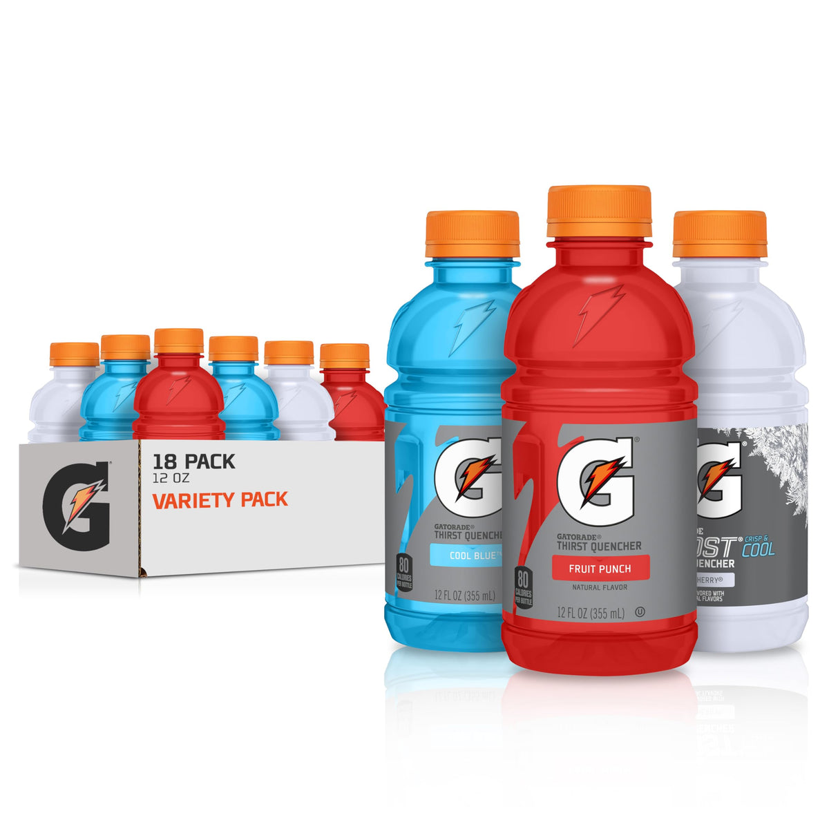 Gatorade Thirst Quencher Variety Pack, 12 fl oz, 18-Pack