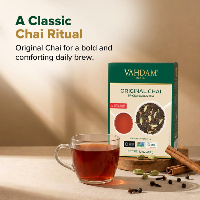 VAHDAM Masala Chai Loose Leaf Tea, 12 oz, 170+ Cups