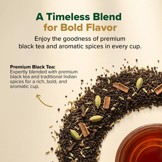 VAHDAM Masala Chai Loose Leaf Tea, 12 oz, 170+ Cups