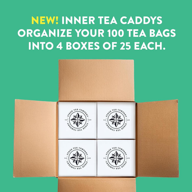 Stash Tea Assorted Flavors Variety Pack, 100 Tea Bags