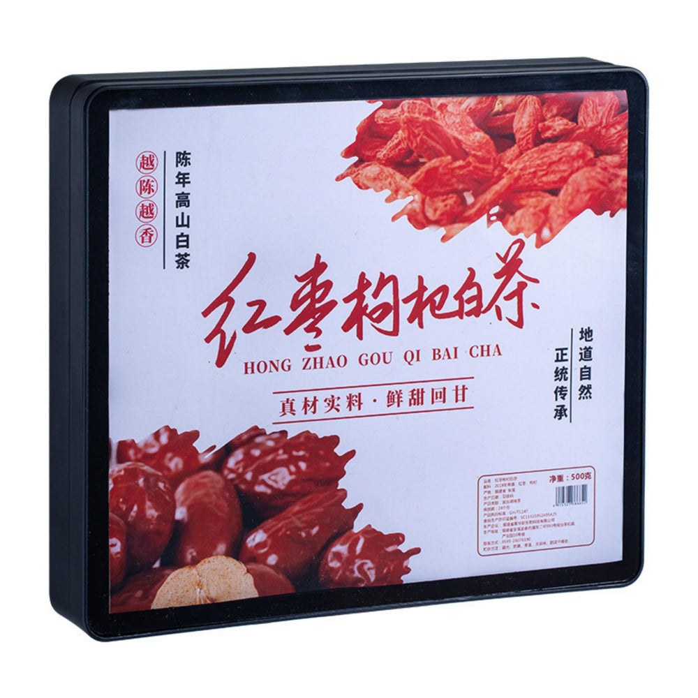 Fuding Shou Mei Loose Leaf White Tea with Dates & Goji