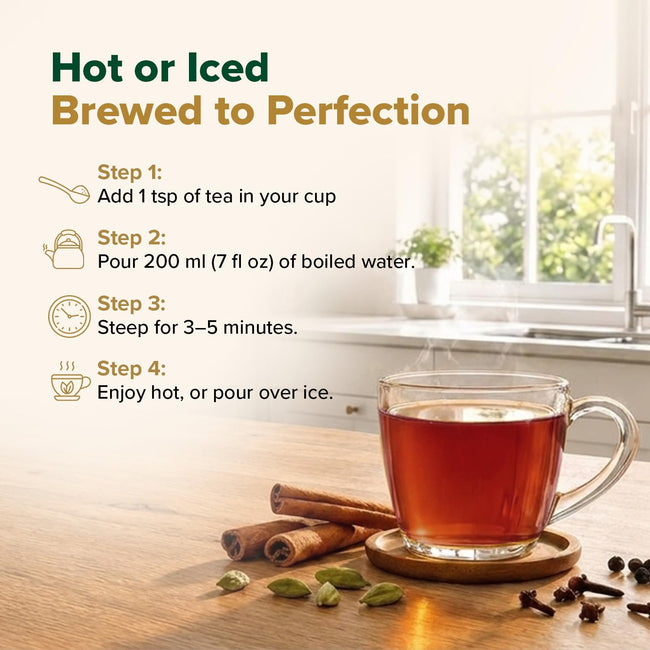 VAHDAM Masala Chai Loose Leaf Tea, 12 oz, 170+ Cups