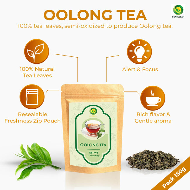 SUNBELEAF Oolong Loose Leaf Tea, 5.29 oz (150 g)