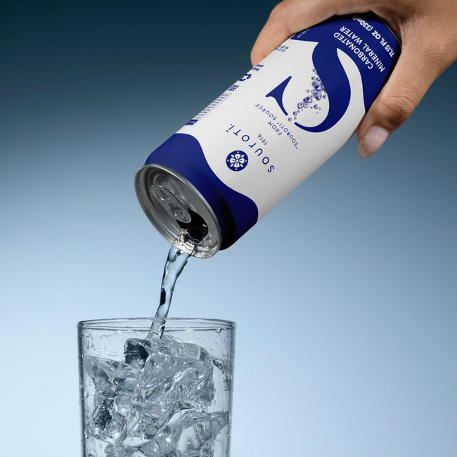 SOUROTI Unflavored Sparkling Carbonated Mineral Water