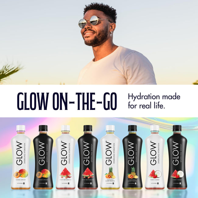 GLOW Sparkling Hydration Water, Zero Sugar & Caffeine-Free