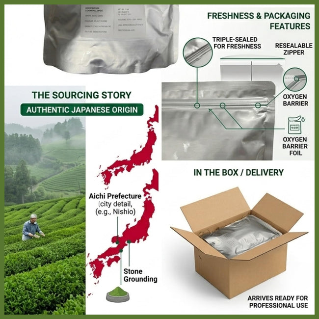 Aichi Japan Ceremonial Matcha Green Tea Powder, First Harvest