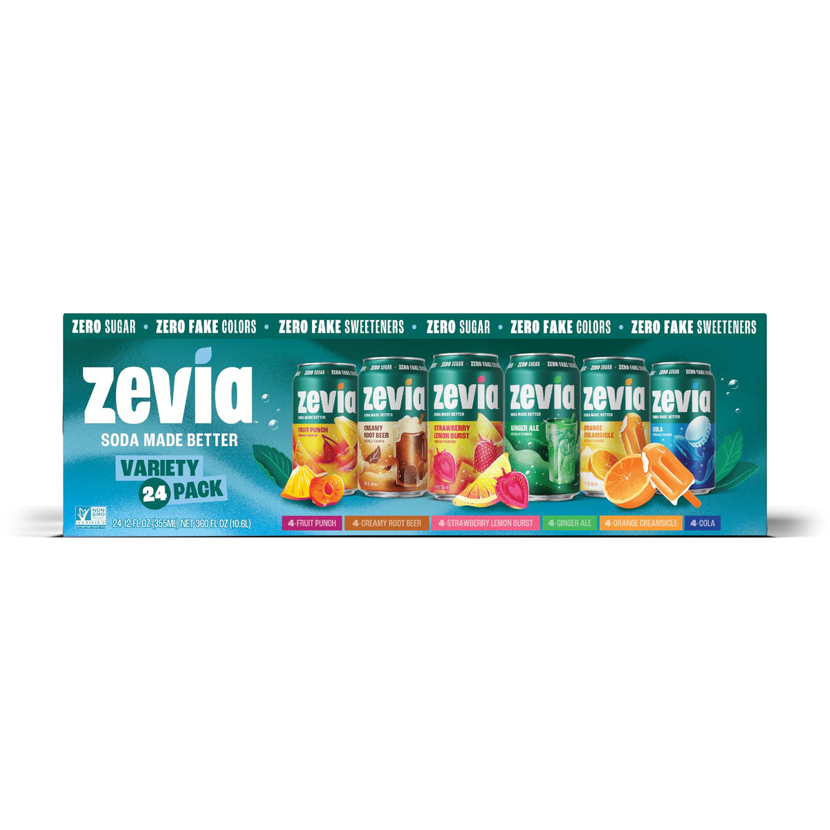 Zevia Zero-Calorie Vanilla Cola Flavored Soda
