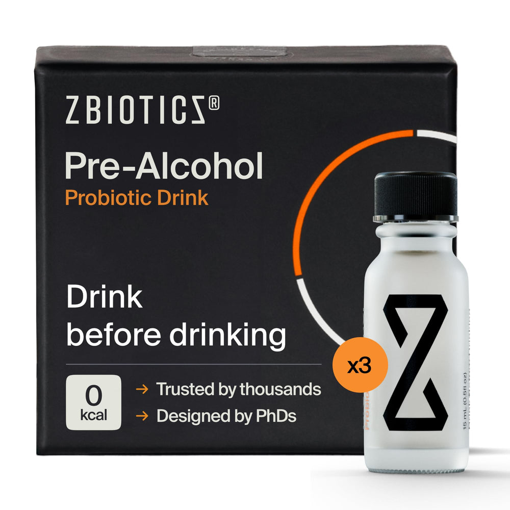 Pre-Alcohol Probiotic Drink, 0.5 fl oz Travel Bottles