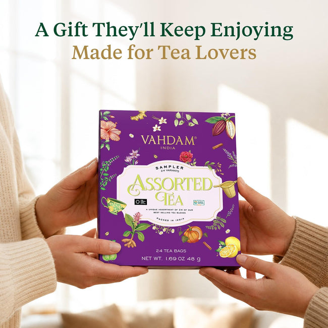 VAHDAM Natural Loose Leaf Tea & Tea Bags, Hot or Iced