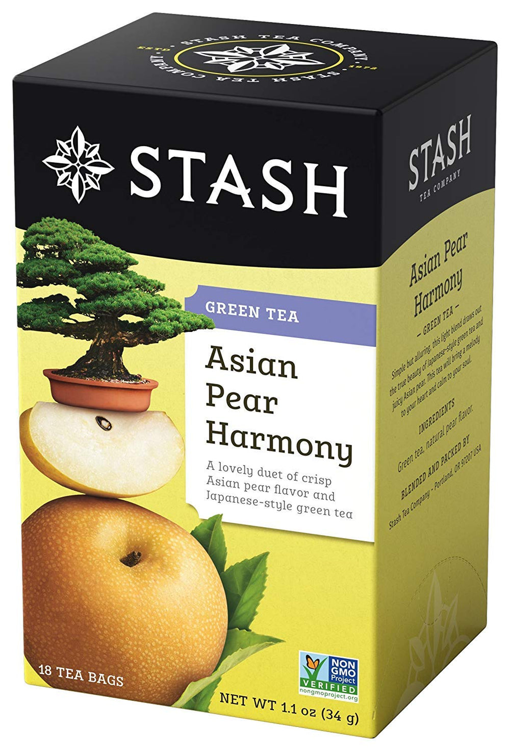 Stash Peppermint Caffeine-Free Herbal Tea, 20 Tea Bags