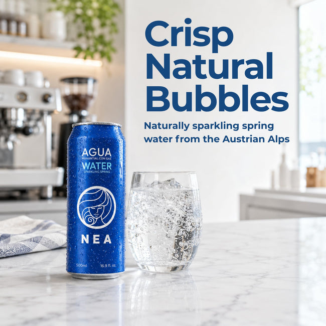 NEA Austrian Alps Sparkling Spring Water, 16.9 fl oz Can