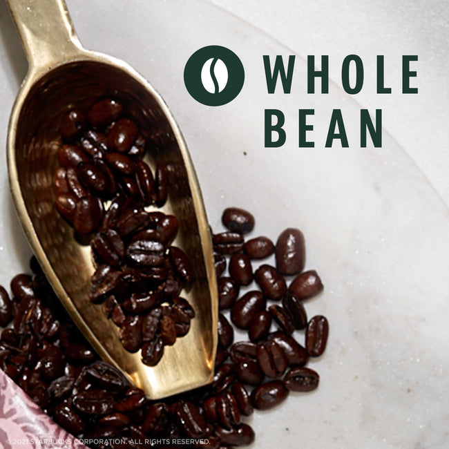 Starbucks Pike Place Roast Whole Bean Coffee, 6 x 18 oz