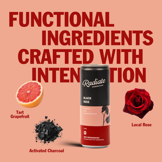 Radiate Organic Raw Kombucha Fermented Tea Drink