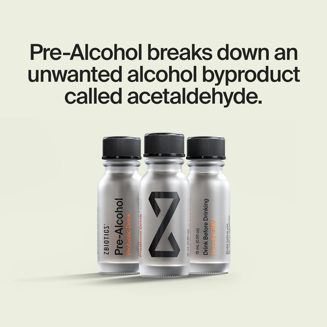 Pre-Alcohol Probiotic Drink, 0.5 fl oz Travel Bottles