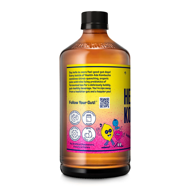 Health-Ade Organic Kombucha Tea, 16 fl oz Bottles, 12-Pack