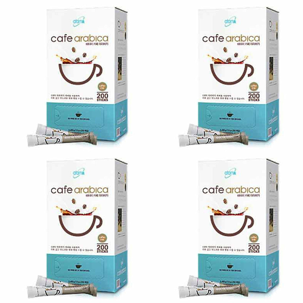 Atomy Café Arabica Instant Coffee Mix, 200 Sticks (4 Packs)