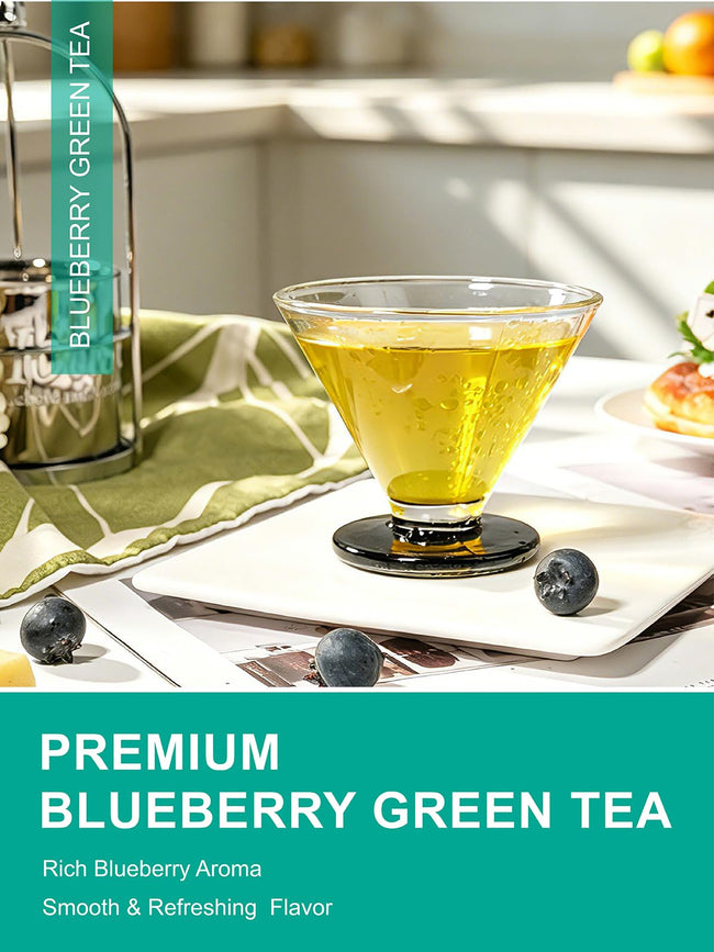 TeeLux Green Tea Bags for Hot or Iced Brewing