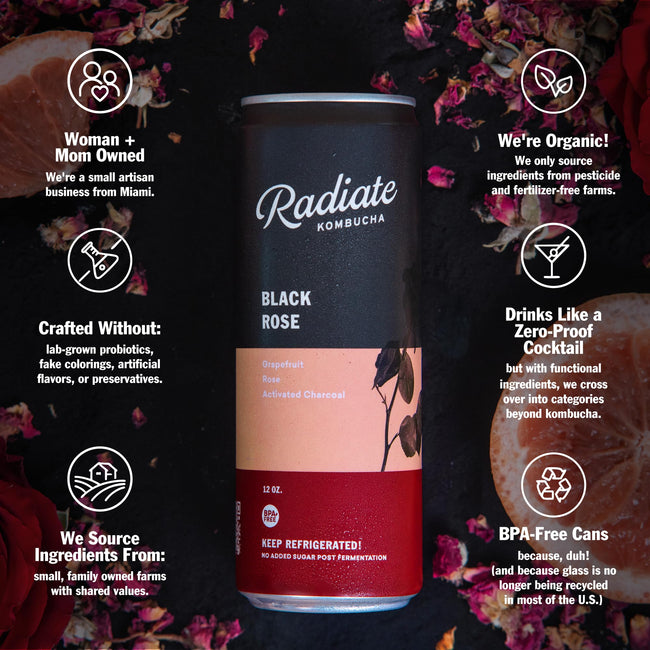 Radiate Organic Raw Kombucha Fermented Tea Drink