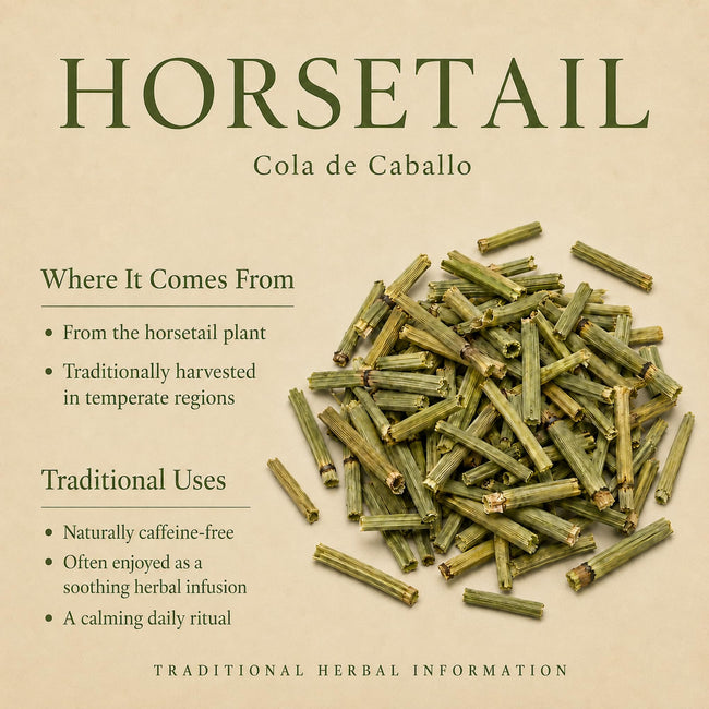 Alma Pura Horsetail Herbal Tea, Naturally Caffeine-Free