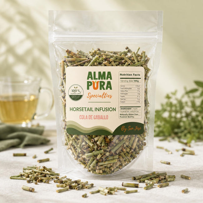 Alma Pura Horsetail Herbal Tea, Naturally Caffeine-Free