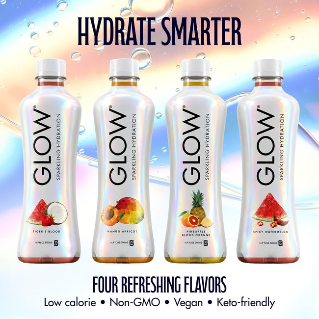 GLOW Sparkling Hydration Water, Zero Sugar & Caffeine-Free