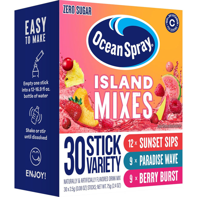 Ocean Spray On-the-Go Zero Sugar Drink Mix Packets