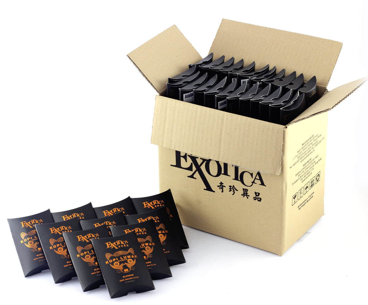 Kopi Luwak Arabica House Blend Ground Coffee, 48 x 10g Sachets