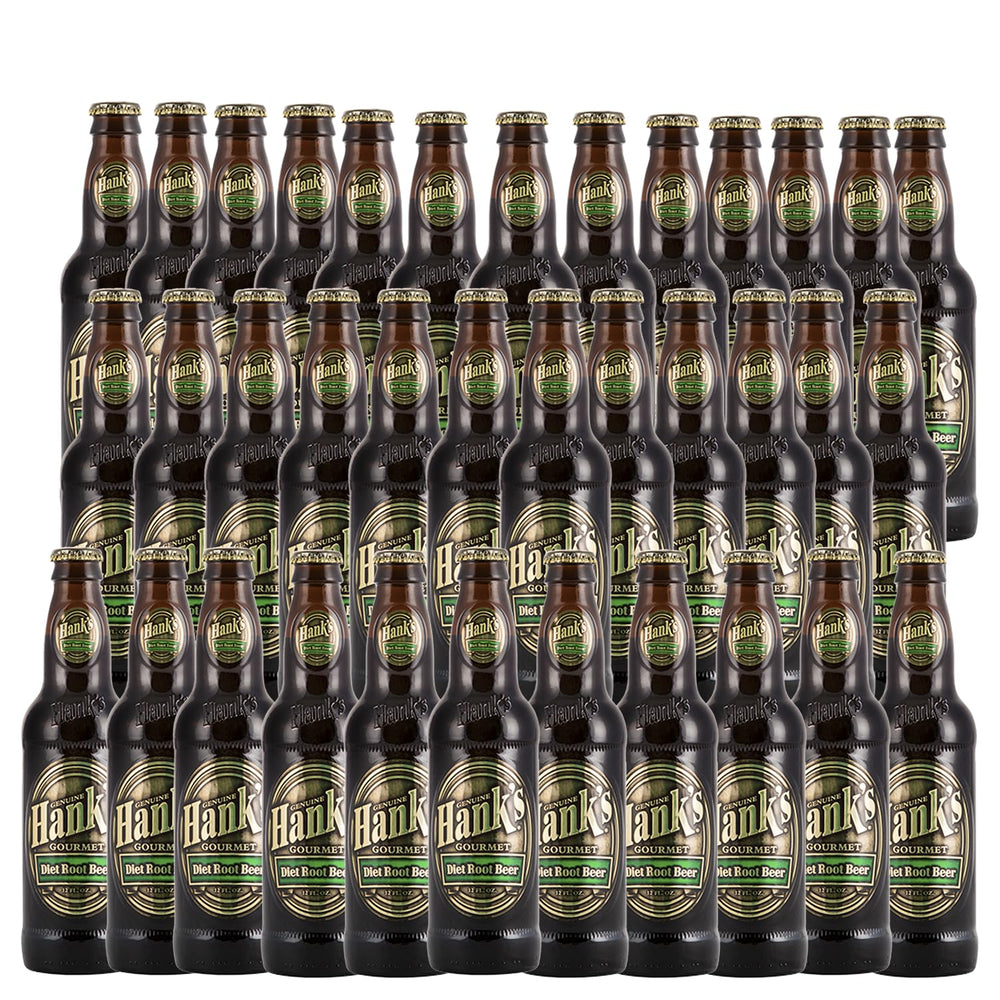 Hank's Genuine Gourmet Diet Root Beer, 12 fl oz, 36-Pack