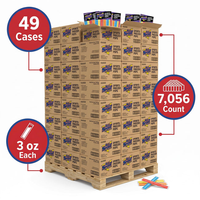 Sqwincher ZERO Sqweeze Electrolyte Freezer Pops, Full Pallet