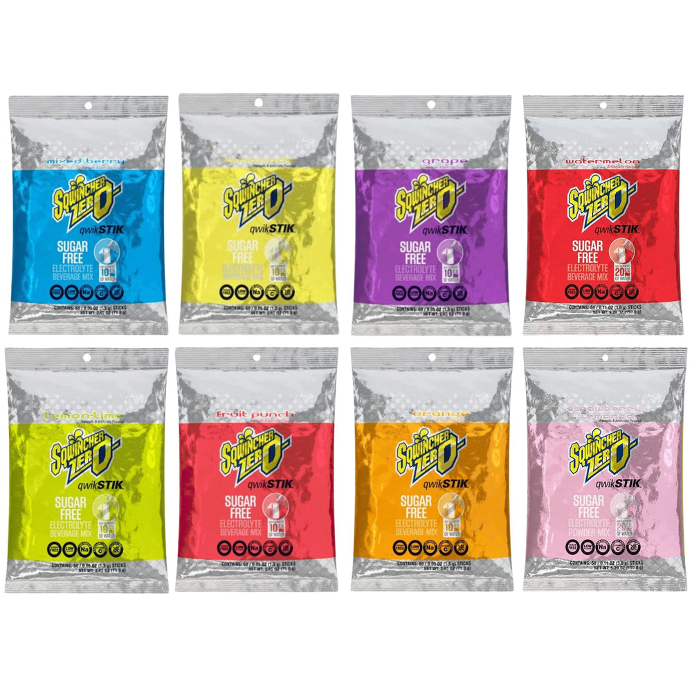 Sqwincher Qwik Stik Zero Sugar Electrolyte Mix, 400 Count