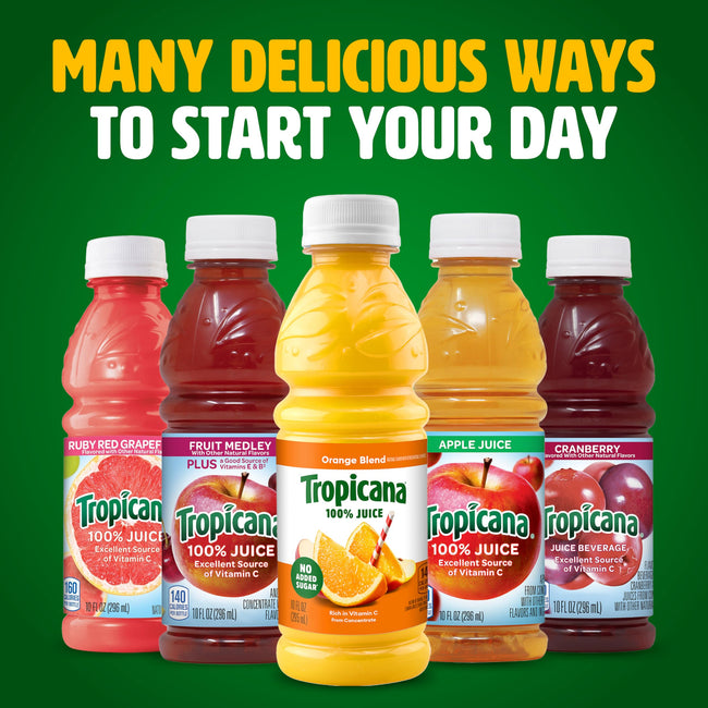 Tropicana 100% Juice Classic Variety Pack, 3 Flavors
