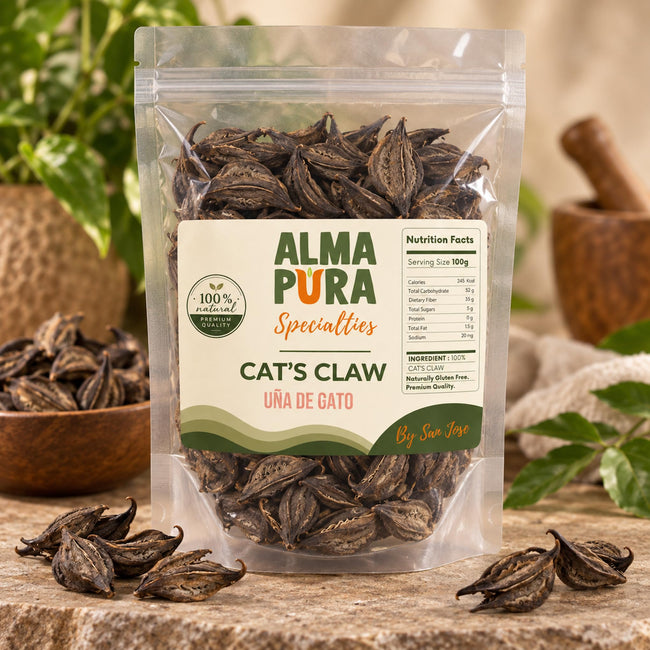 Alma Pura Cat's Claw Bark Herbal Tea, Naturally Caffeine-Free
