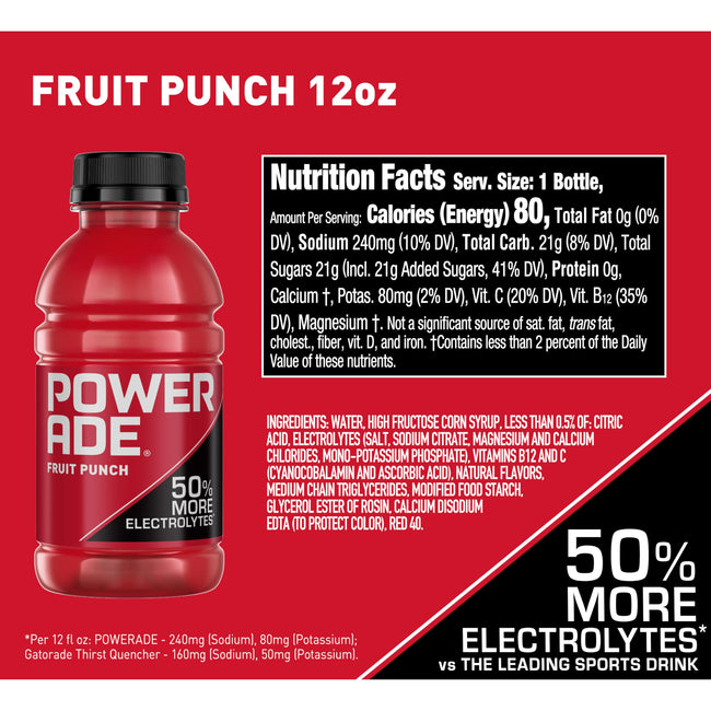 POWERADE Electrolyte Sports Drink for Active Hydration