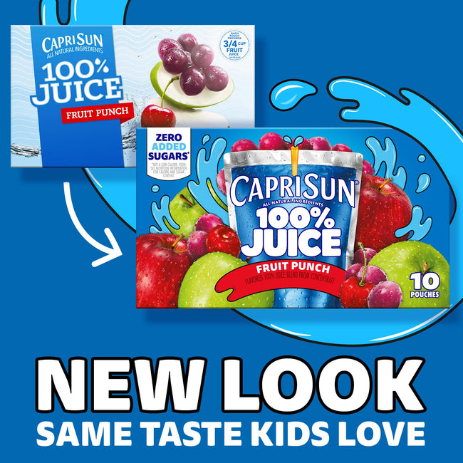 Capri Sun Fruit Punch Ready-to-Drink Juice Beverage