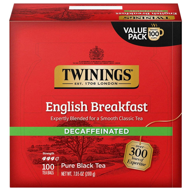 Twinings English Breakfast Black Tea, 20 Wrapped Tea Bags
