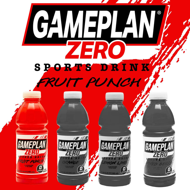 Gameplan ZERO Sports Drink, 20 fl oz, 24-Pack, 54-Case Pallet