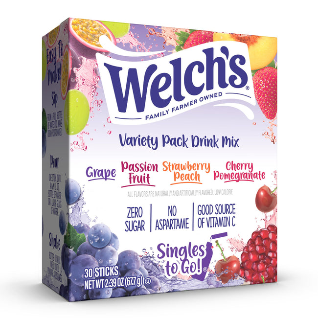 Welch's Singles to Go! Powdered Drink Mix Packets