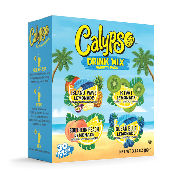 Calypso Singles to Go! Lemonade Drink Mix, 30 Count