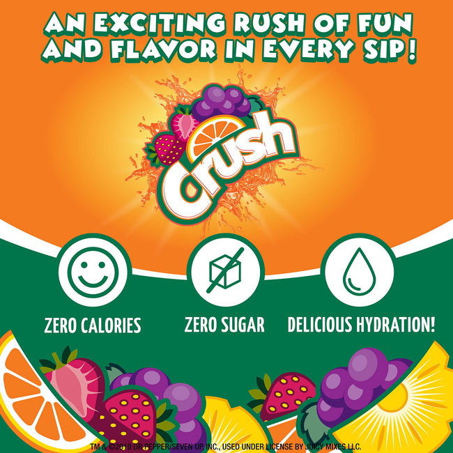 Crush Variety Pack Liquid Water Enhancer, 4 Bottles, 96 Drinks
